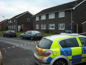Hanwood Murder Scene Police were first called to an address in Caradoc View, Hanwood, at about 6.40pm yesterday, following reports of concern for the occupant. Photo: Tom Stokes (103.1 Beacon)