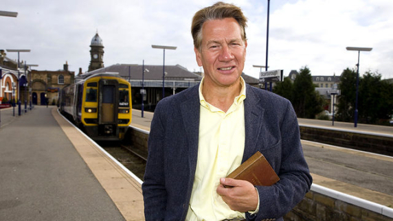 The series sees Michael taking to the tracks with a copy of George Bradshaw's Victorian Railway Guidebook.