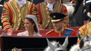 Royal Wedding - William and Kate William and Kate travel to Buckingham Palace following their wedding service.