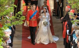 William and Kate in Westminster Abbey William and Kate in Westminster Abbey