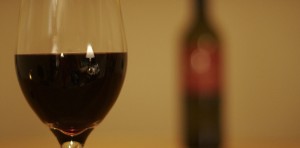 red wine glass