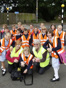 It’s smiles better by walking bus! Teachers and pupils from High Ercall Primary enjoy their new safe route to school It’s smiles better by walking bus! Teachers and pupils from High Ercall Primary enjoy their new safe route to school.