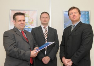 Midland computers new staff, from left, Ian Skelton and Dave Cox, with sales manager Nick Dodd. Midland computers new staff, from left, Ian Skelton and Dave Cox, with sales manager Nick Dodd.