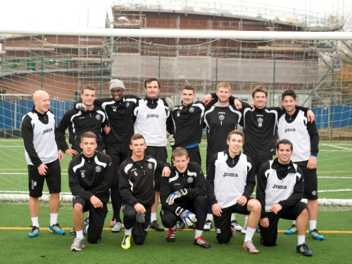 Shrewsbury Town train at RAF Shawbury