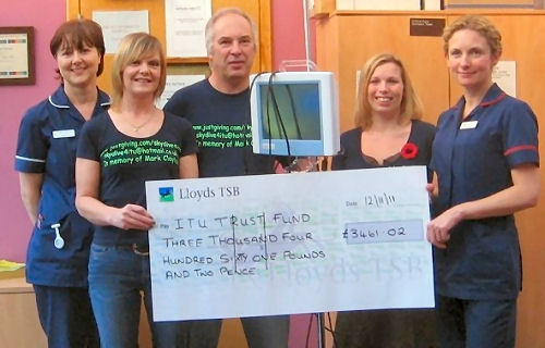 Sister Aideen Tatton, Lisa Hawker (Markâ€™s Partner), Gareth Roberts (Lisaâ€™s dad), Kerrie Allmark (family friend), and Debbie Millington (ITU Manager).