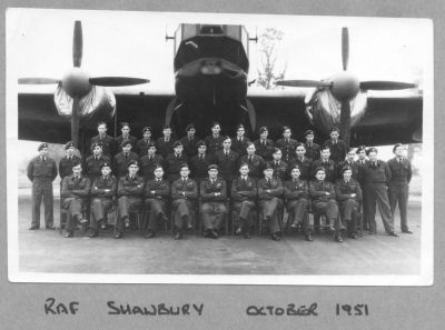 Service personnel at RAF Shawbury in October 1951
