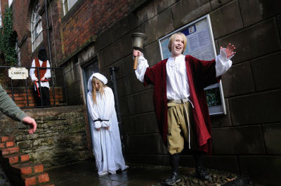 The youngsters, who have been working with Appletree theatre & film company, performed to packed audiences despite the wind and rain. The youngsters, who have been working with Appletree theatre & film company, performed to packed audiences despite the wind and rain.