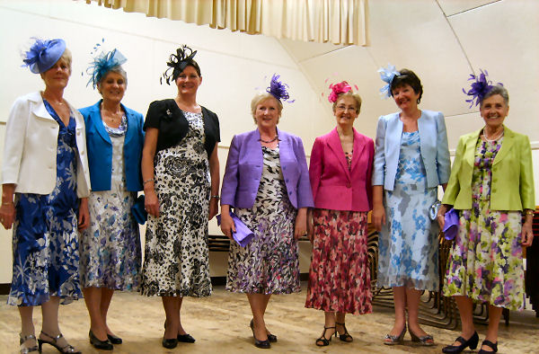 The ladies and guests of St Giles WI were treated to a feast of beautiful clothing.