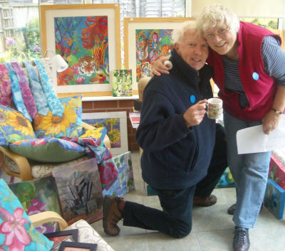 Alan and Judy Townsend prepare for one of many fundraising events held in aid of Severn Hospice. Alan and Judy Townsend prepare for one of many fundraising events held in aid of Severn Hospice.
