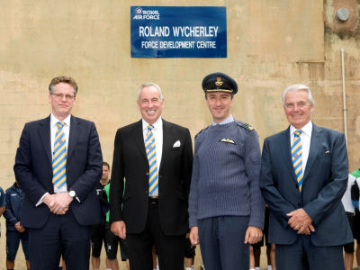 The opening of the newly renamed sports centre.