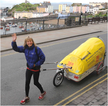 Rosie Swale Pope, ran around the world, solo and unassisted