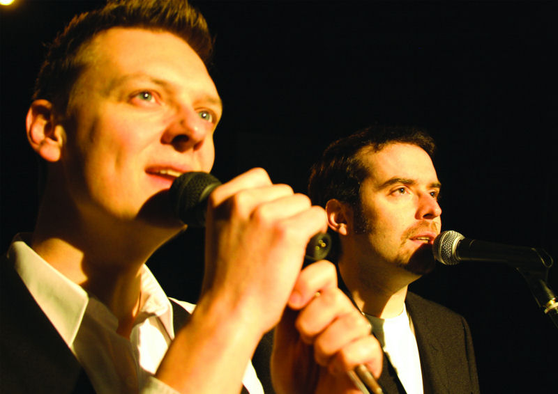 Steve Green and Ben Bowden, who play the duo on stage, have been described by music. Steve Green and Ben Bowden, who play the duo on stage, have been described by music.