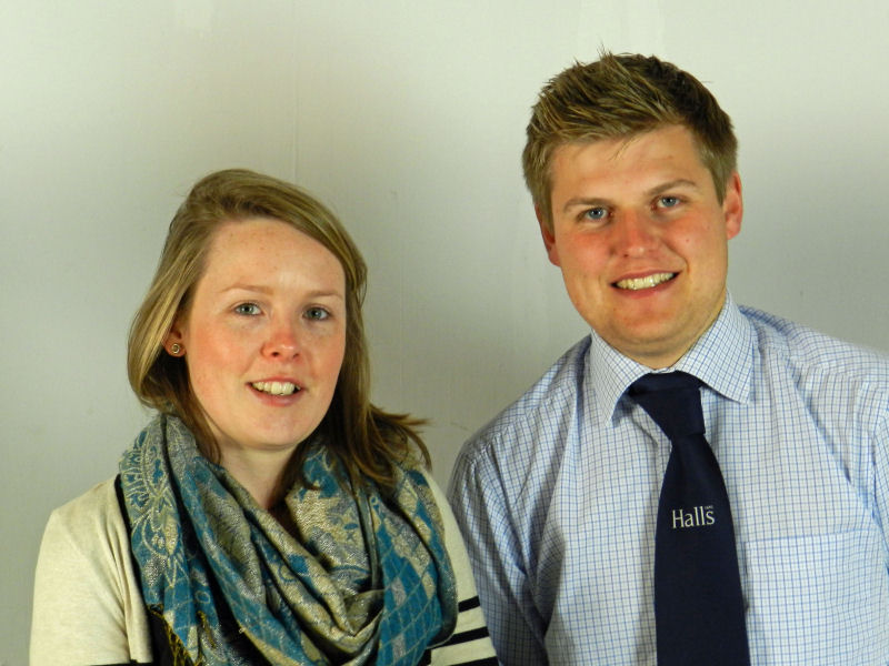 Louise Roberts and Stephen Evans, newly qualified Chartered Surveyors. Louise Roberts and Stephen Evans, newly qualified Chartered Surveyors.
