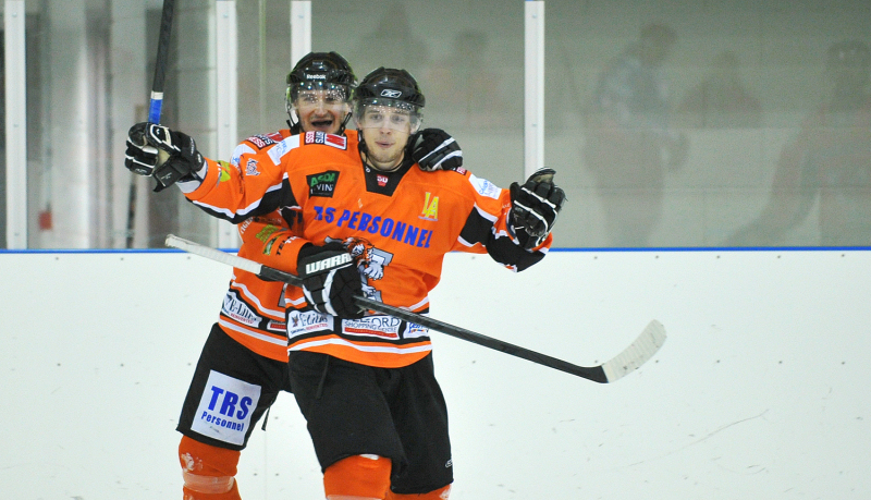 Karpov celebrates first goal in a tigers shirt. Photo: Matt Giles. Karpov celebrates first goal in a tigers shirt. Photo: Matt Giles.