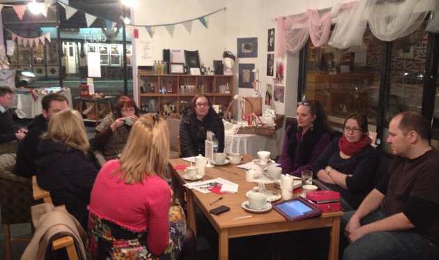 A recent #focusonmarketing session in full swing at Newport's Pop Up Shop.