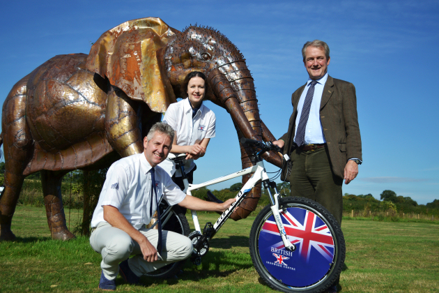 Clive Knowles. B.I.C. Managing Director with Amanda Fitton, The Centre Ambassador and Owen Paterson, Environment Minister.
