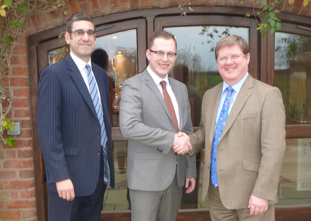 Gary Matthews (left) and Robin Melley (right) from the award-winning Matrix Capital Limited welcome Paris Clark-Roden to the team.