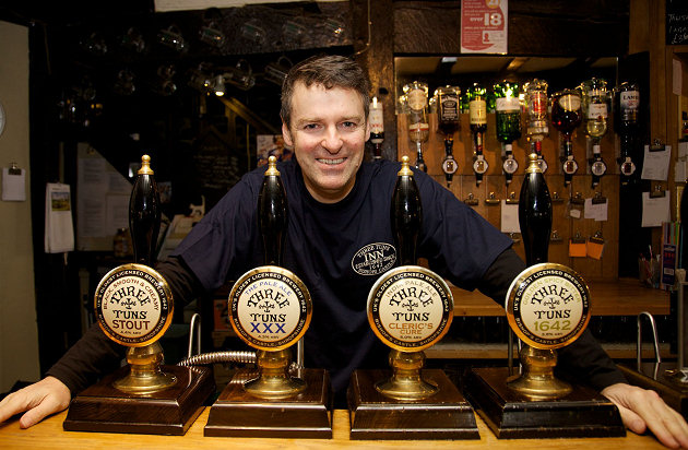 John Russell, joint owner of the Three Tuns Brewery.