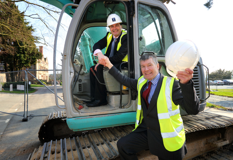 Gary Wright Headmaster of Adcote School for Girls with Ian Galliers Chief Executive of Morris Property