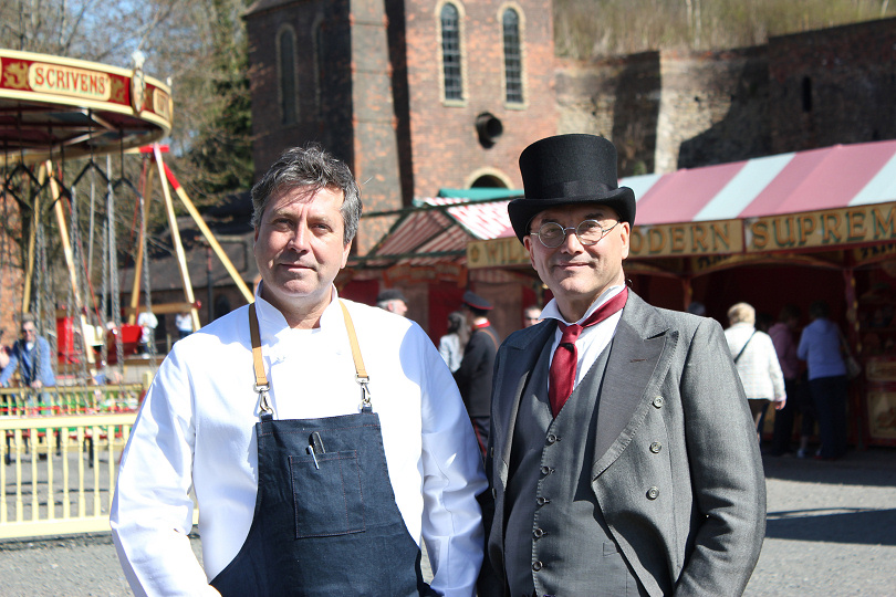 Presenters John Torode and Gregg Wallace at Blists Hill Victorian Town