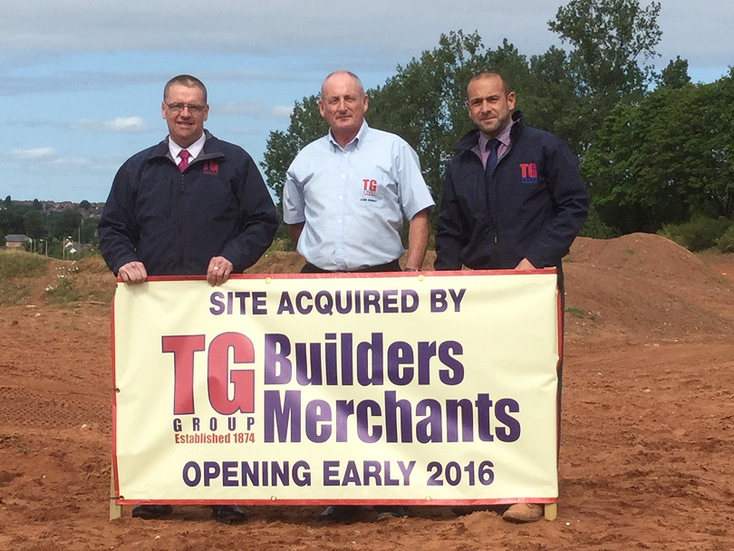 Pictured at the new site are Mike Smout - Area Manager, Kevin Gardner - General Manager and Mark Evans - Group Sales Manager