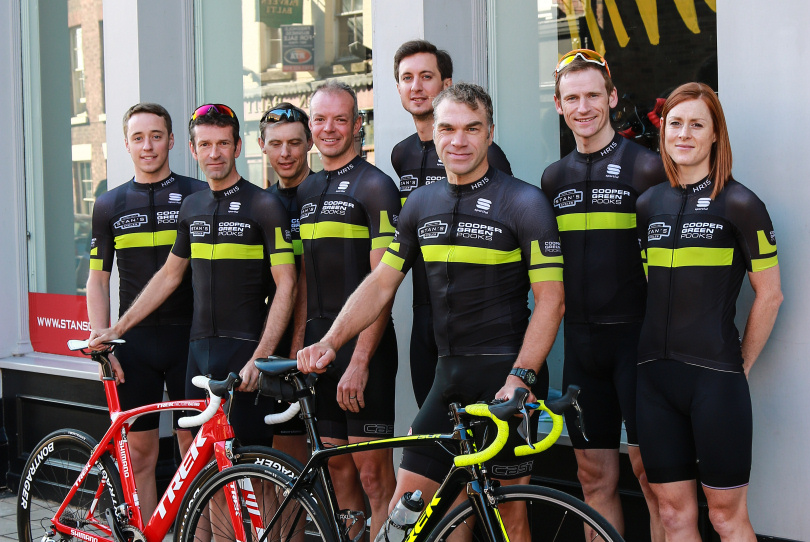 Team members Tom Pook, Mike Guildford, Adrian Gibbons, Martin Boakes, Chris Pook, Mike Jones, Matt Davies and Victoria Grimmer