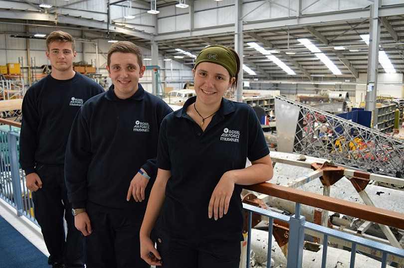 New apprentices Adam Ellis, Joshua Sault and Maddie Whiting