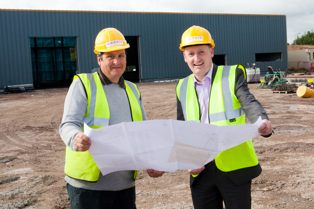 Dave Fletcher, Site Manager with James West, Head of Property