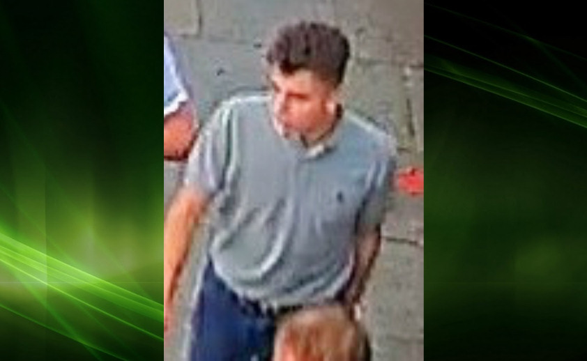 A CCTV image of a man officers would like to speak to in connection with the incident