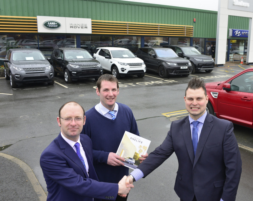 Robert and Richard Stewart welcome new managing director Joe Barney to Aberystwyth