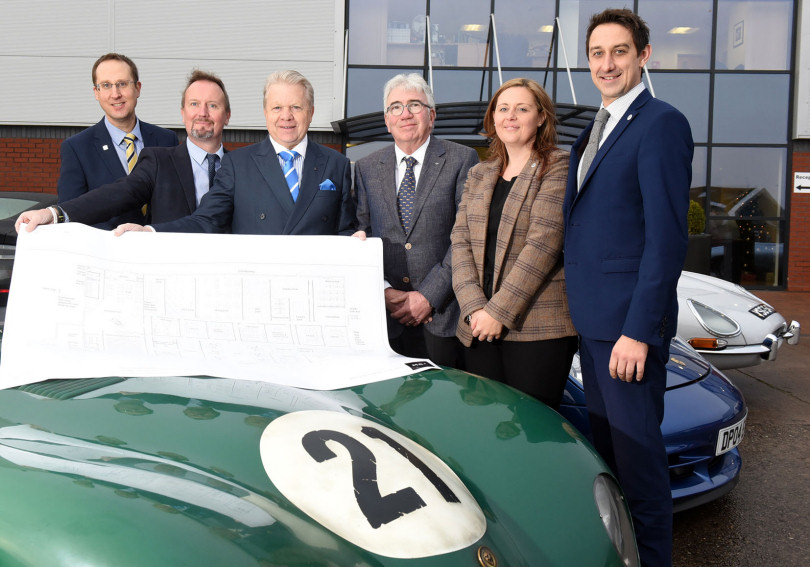Matthew Snelson (Grainger & Worrall), Christopher Greenough (Salop Design & Engineering), Graham Wynn (Marches LEP), Peter Neumark (Classic Motor Cars), Bekki Phillips and Gareth Jones (both In-Comm Training)