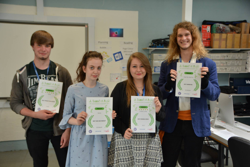 Arfon Williams, Paige Dixon, Lauren Garbett and Brandon Temple-Wood