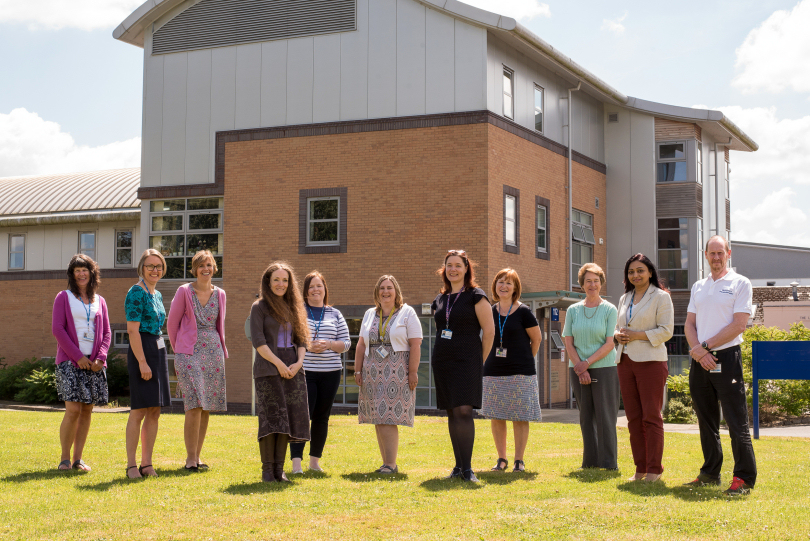 The Muscle Team outside the TORCH Building, where they are based at RJAH