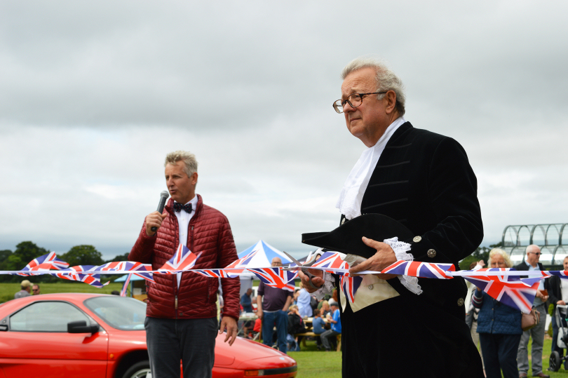 Clive Knowles Chairman of The British Ironwork Centre & Shropshire’s High Sheriff, Charles Lillis