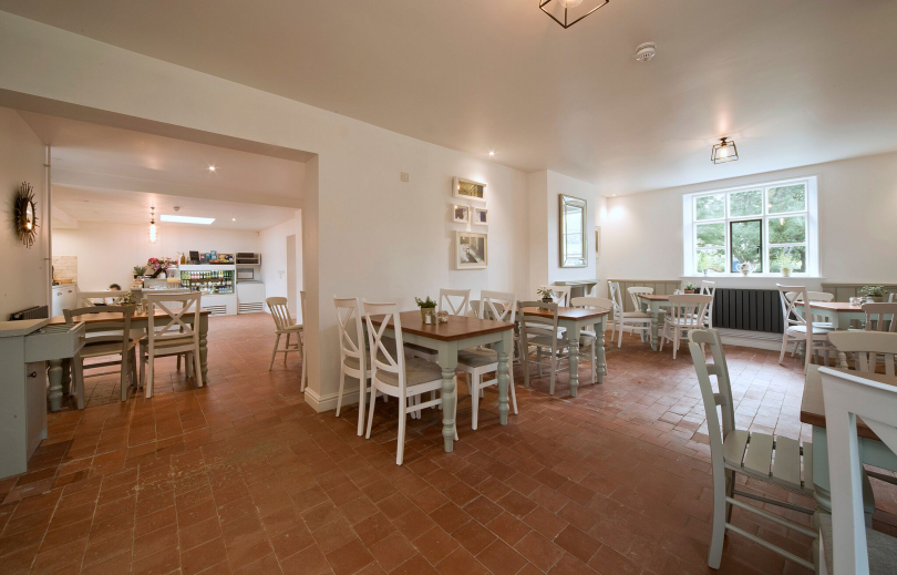 The Stokesay Castle Tea Room has been designed to reflect Shropshire’s reputation for warm hospitality. Photo: English Heritage