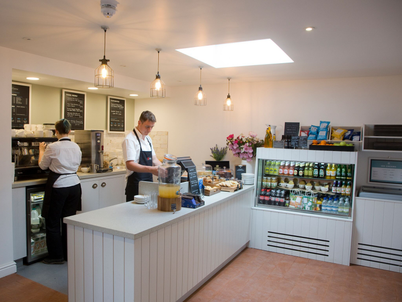 The new tearoom offers visitors and passers-by a range of locally sourced, fresh and seasonal food. Photo: English Heritage