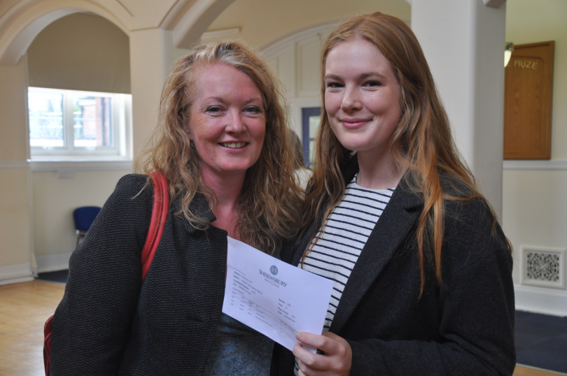 Straight A student Molly Garner celebrates with mum