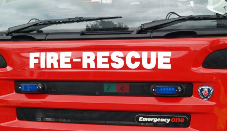 Firefighters release casualty following collision at Monkhopton