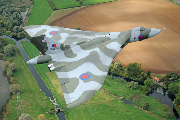 Vulcan XH558 takes to the skies over Shropshire in farewell flypast