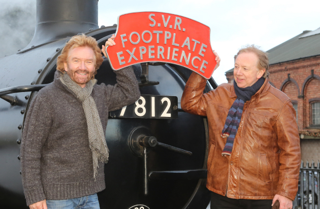 Noel Edmonds steams into Bridgnorth!
