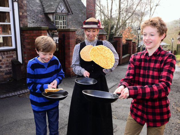 Blists Hill Victorian Town Pancake Flipping Contest