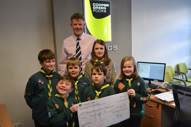 Shrewsbury-based estate agent supports local scout group
