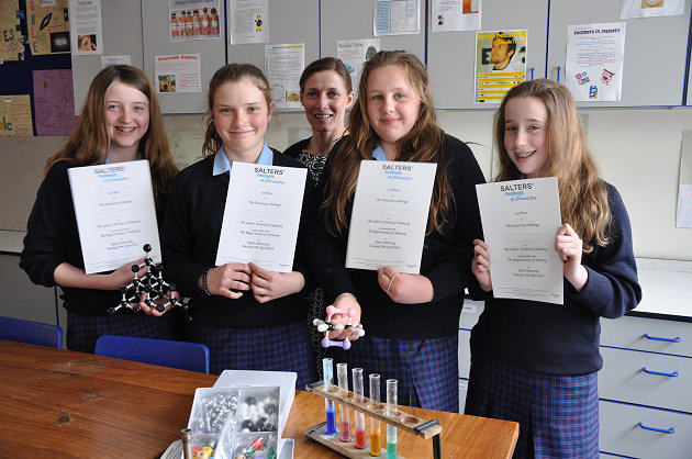 Shrewsbury High School girls win regional Chemistry Prize