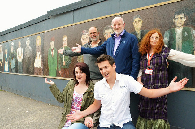 Portraits on display at historic Shrewsbury landmark