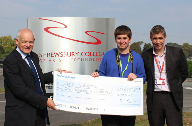Shrewsbury business chamber member sponsors student