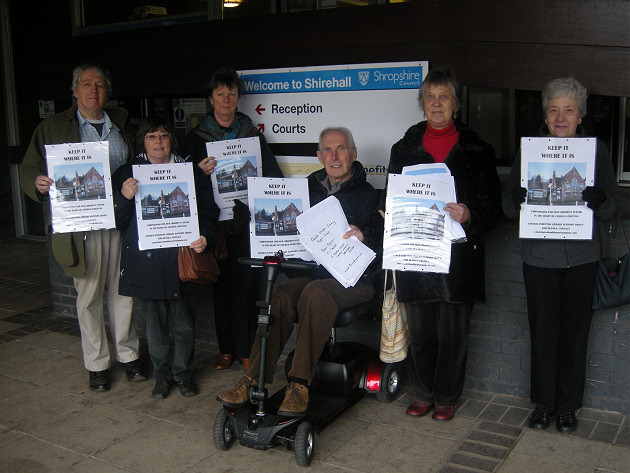 Church Stretton Library campaigners take petition to Shirehall