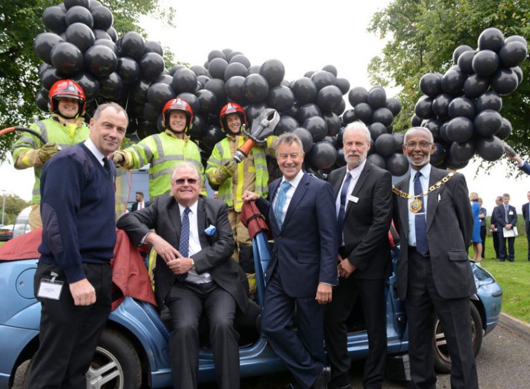 Lord Digby Jones visits Shropshire for business road safety campaign