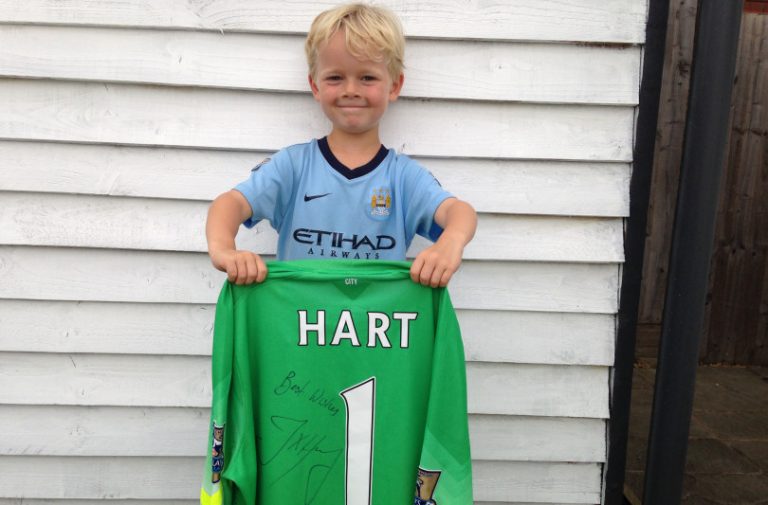 Joe Hart donates signed shirt to Shrewsbury Market Hall’s 50th Anniversary Cancer Appeal Raffle