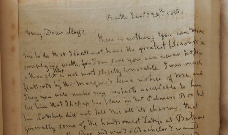 Letter from Nelson found in Dudmaston Hall’s library