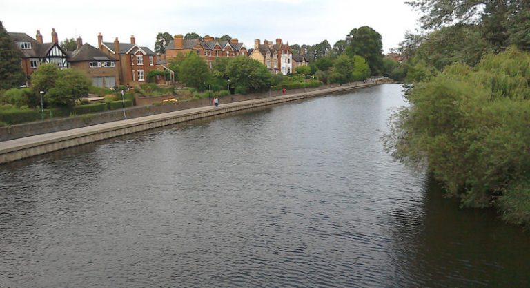 New Shrewsbury footpath lighting to help with river safety
